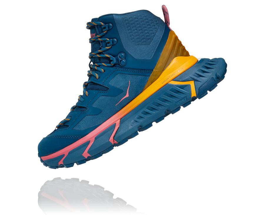 Hoka One One Tennine Hike Gore-Tex Vandringsskor Dam - Blå - LMQZE-0416